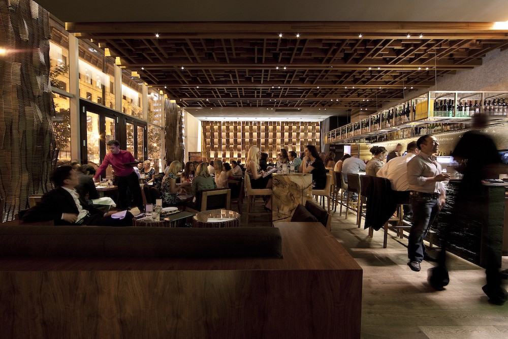 Busy Dinner at the Sake and Sochu Lounge